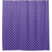 Seamless  medium purple polka dot pattern douchegordijn (Voorkant)