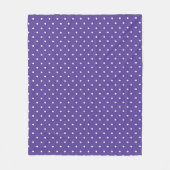 Seamless  medium purple polka dot pattern fleece deken (Voorkant)