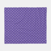 Seamless  medium purple polka dot pattern fleece deken (Voorkant (Horizontaal))