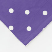 Seamless  medium purple polka dot pattern fleece deken (Hoek)