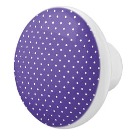 Seamless  medium purple polka dot pattern keramische knop