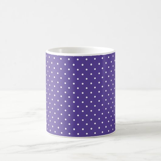 Seamless  medium purple polka dot pattern koffiemok (Center)
