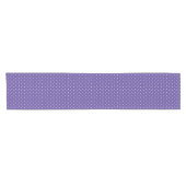 Seamless  medium purple polka dot pattern korte tafelloper (Horizontaal)