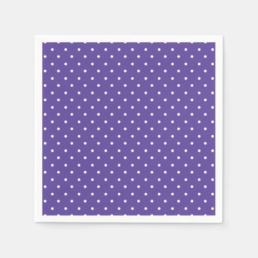 Seamless  medium purple polka dot pattern servet (Voorkant)