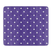 Seamless  medium purple polka dot pattern snijplank (Voorkant)