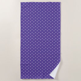 Seamless  medium purple polka dot pattern strandlaken