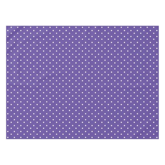 Seamless  medium purple polka dot pattern tafelkleed (Voorkant (Horizontaal))