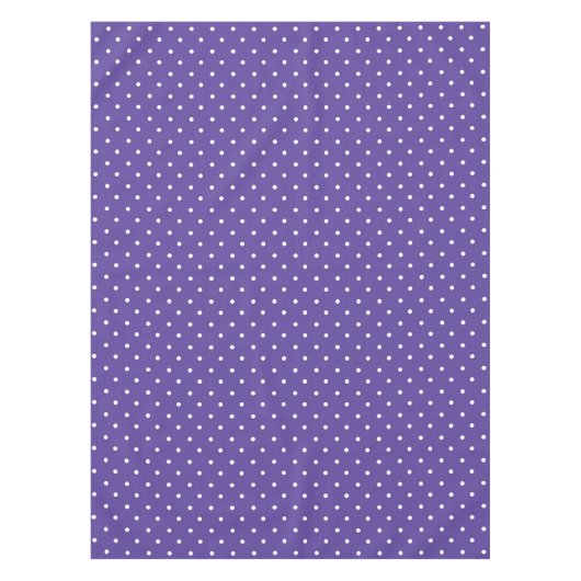 Seamless  medium purple polka dot pattern tafelkleed (Voorkant)