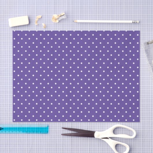 Seamless  medium purple polka dot pattern tissuepapier (Craft)