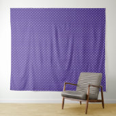 Seamless  medium purple polka dot pattern wandkleed (In Situ (horizontaal))