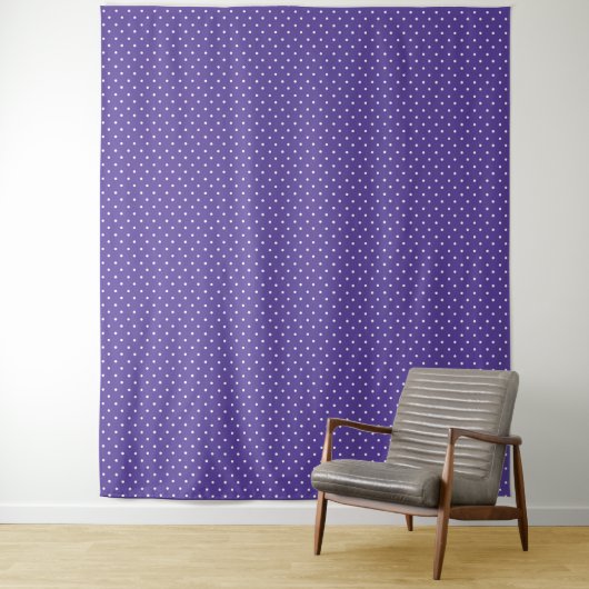 Seamless  medium purple polka dot pattern wandkleed (In situ)