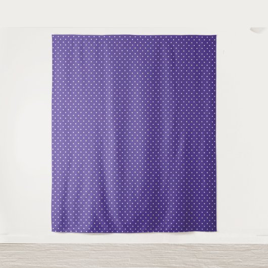 Seamless  medium purple polka dot pattern wandkleed (Voorkant)