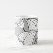 Seamless Monochrome Floral Pattern. Hand Drawn Flo Koffiemok (Center)