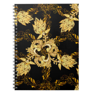 Seamless oriental ornament in the style of barok notitieboek