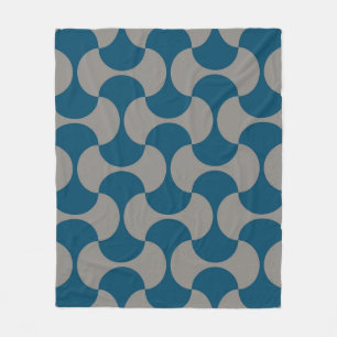 Seamless pastel pattern in 60s stijl. Wrapping pap Fleece Deken