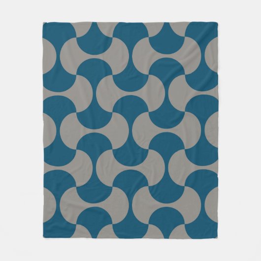 Seamless pastel pattern in 60s stijl. Wrapping pap Fleece Deken (Voorkant)