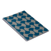 Seamless pastel pattern in 60s stijl. Wrapping pap Notitieboek (Rechterzijde)