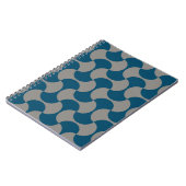 Seamless pastel pattern in 60s stijl. Wrapping pap Notitieboek (Linkerzijde)