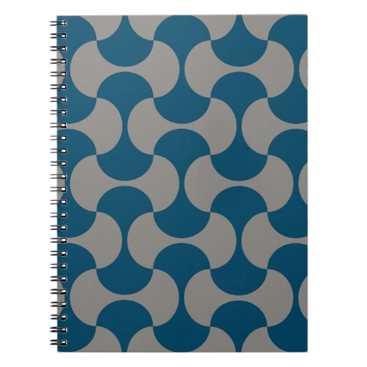 Seamless pastel pattern in 60s stijl. Wrapping pap Notitieboek (Voorkant)