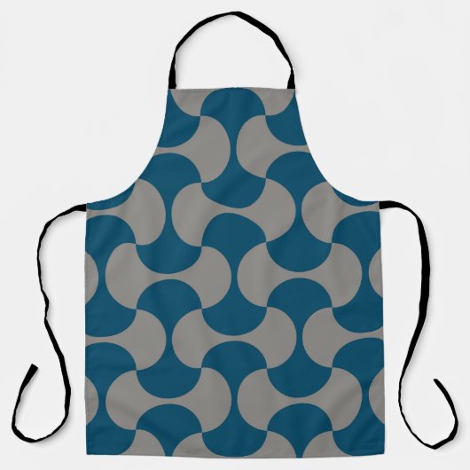 Seamless pastel pattern in 60s stijl. Wrapping pap Schort (Voorkant)
