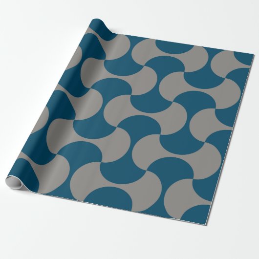 Seamless pastel pattern in 60s style. Wrapping pap Cadeaupapier (Uitgerold)
