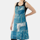 Seamless patchwork collage mix quilt pattern print schort (Insitu)