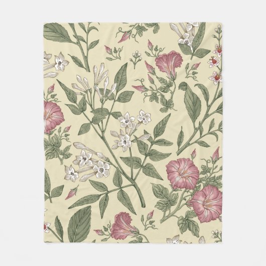 Seamless pattern. Beautiful fabric blooming realis Fleece Deken (Voorkant)