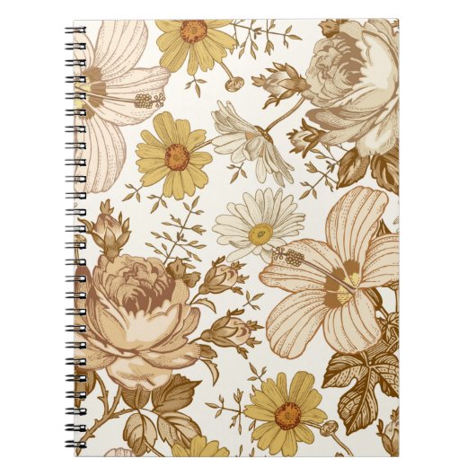 Seamless pattern. Beautiful pinoming realisti Notitieboek (Voorkant)