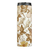 Seamless pattern. Beautiful pinoming realisti Thermosbeker (Achterkant)