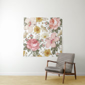 Seamless pattern. Beautiful pinoming realisti Wandkleed (In situ)