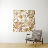 Seamless pattern. Beautiful pinoming realisti Wandkleed (In situ)