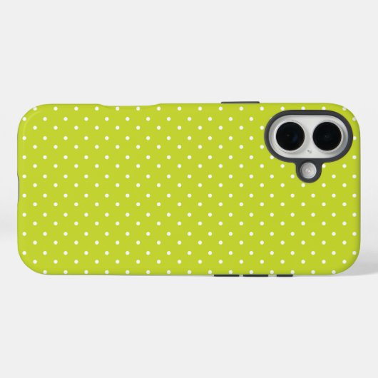 Seamless pattern  bright lime polka dot pattern Case-Mate iPhone case (Achterkant (horizontaal))
