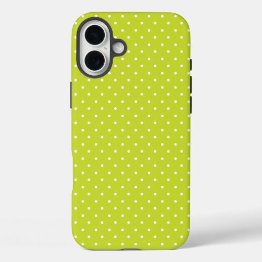 Seamless pattern  bright lime polka dot pattern Case-Mate iPhone case (Achterkant)