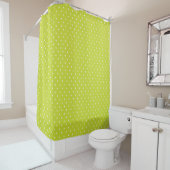 Seamless pattern  bright lime polka dot pattern douchegordijn (In situ)