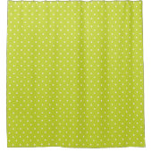 Seamless pattern  bright lime polka dot pattern douchegordijn (Voorkant)