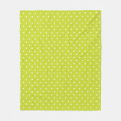 Seamless pattern  bright lime polka dot pattern fleece deken (Voorkant)