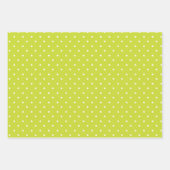 Seamless pattern  bright lime polka dot pattern inpakpapier vel (Voorkant 2)