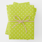 Seamless pattern  bright lime polka dot pattern inpakpapier vel (In situ)