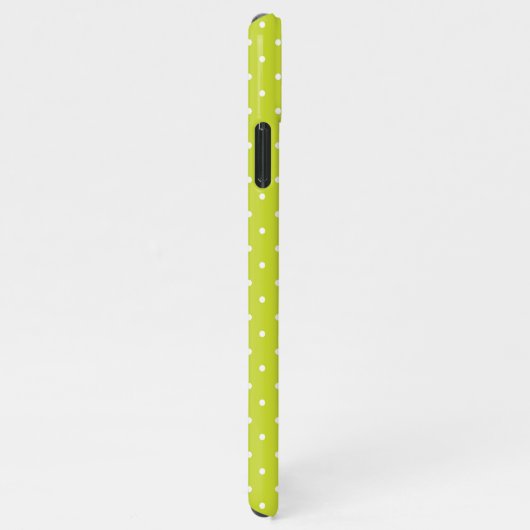 Seamless pattern  bright lime polka dot pattern iPhone hoesje (Rechterkant)