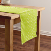 Seamless pattern  bright lime polka dot pattern korte tafelloper (Voorbeeld)