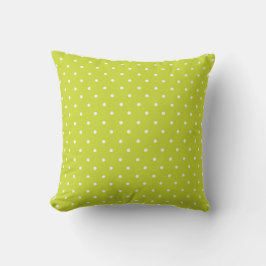 Seamless pattern  bright lime polka dot pattern kussen
