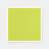 Seamless pattern  bright lime polka dot pattern servet (Voorkant)