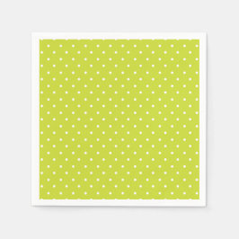Seamless pattern  bright lime polka dot pattern servet