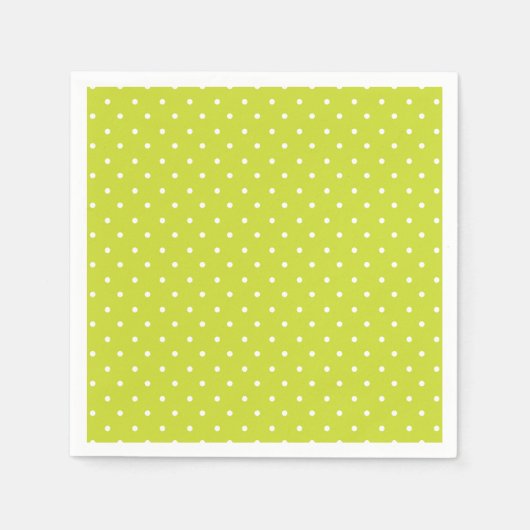 Seamless pattern  bright lime polka dot pattern servet (Voorkant)