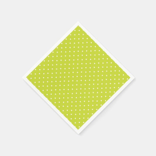 Seamless pattern  bright lime polka dot pattern servet (Hoek)