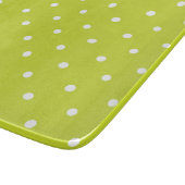 Seamless pattern  bright lime polka dot pattern snijplank (Hoek)