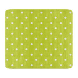 Seamless pattern  bright lime polka dot pattern snijplank
