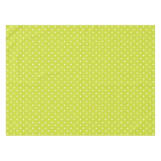 Seamless pattern  bright lime polka dot pattern tafelkleed (Voorkant (Horizontaal))