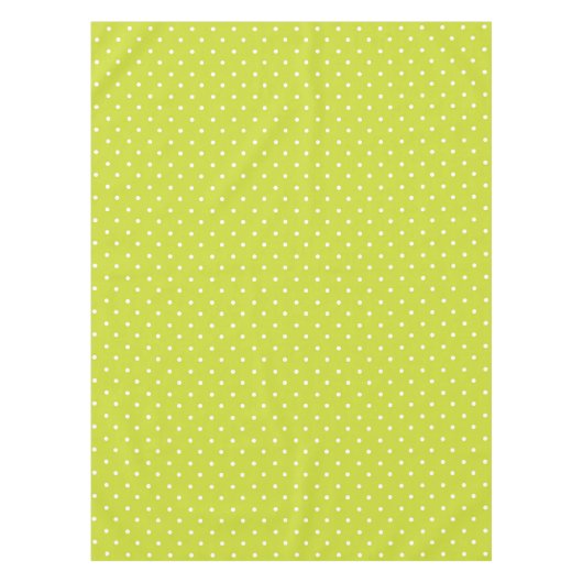 Seamless pattern  bright lime polka dot pattern tafelkleed (Voorkant)