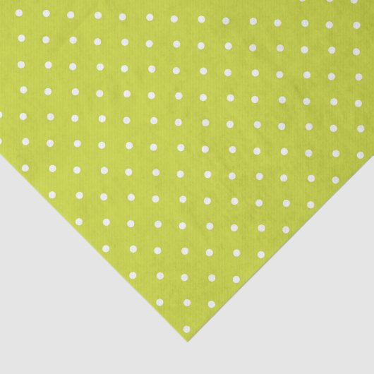 Seamless pattern  bright lime polka dot pattern tissuepapier (Detail)